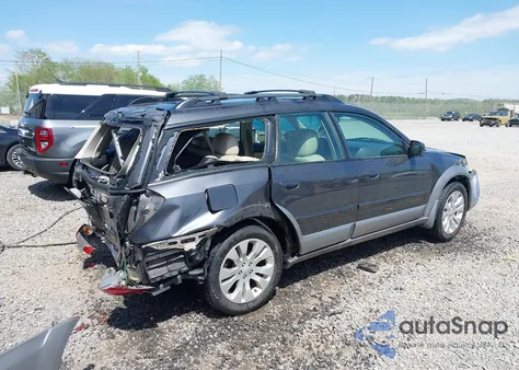 2008 Subaru Outback 2.5I Limited/2.5I Limited L.l. Bean Edition from USA, damaged, VIN 4S4BP62C887303380